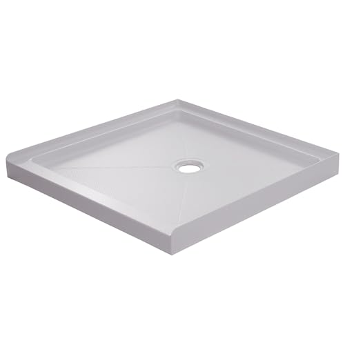 PROFLO PFSBA4848 Hammond 48″ x 48″ Square Shower Base with Single Threshold and Center Drain